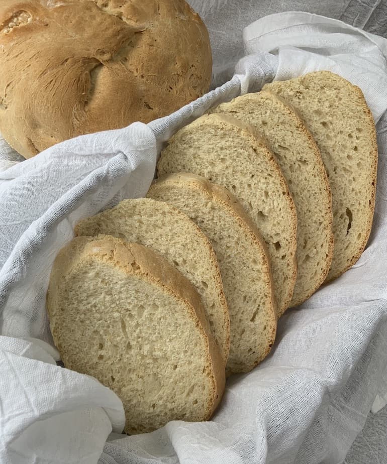Homemade Italian Bread using Bread Machine - Hungry Dane Kitchen