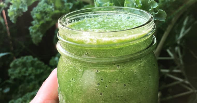 Fresh Kale and Fruit Smoothie