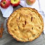 Homemade apple pie.