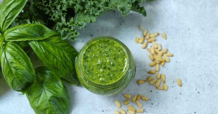 Pesto with Kale and Basil