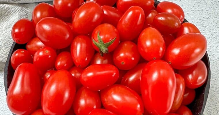 Roasted Cherry Tomato Bruschetta